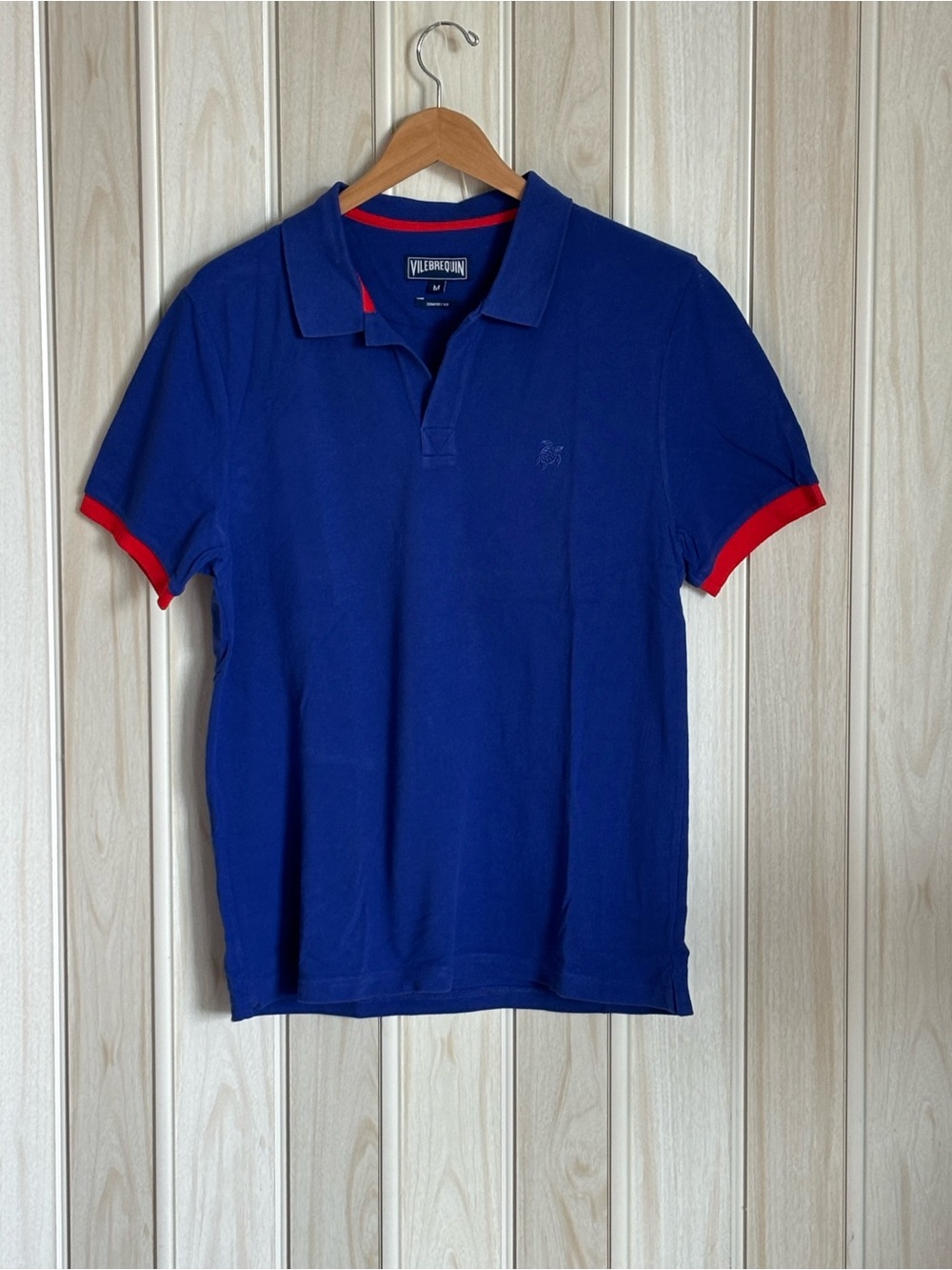 Vilebrequin Royal Blue Polo with Red Trim